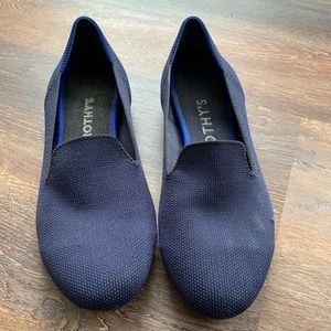Navy Rothy loafers